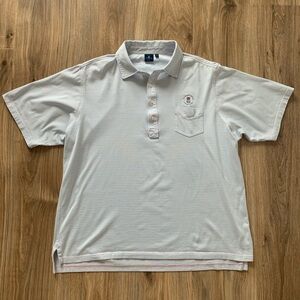 Fairway Greene XL Golf Polo The Grove Park Inn Pink Blue Striped Performance